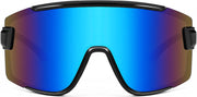 001 Black Frame/Blue Mirrored Lens / 168 Millimeters | B0B45FKD3L | FEISEDY Cycling Glasses Men Women Sport Sunglasses 80s ski Goggles Driving Fishing Biking Sunglasses UV Protection B2944