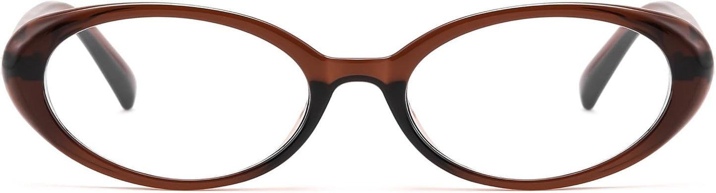 商品图片 20 | B0F6MW26L2 | FEISEDY Oval Blue Light Glasses for Woman Vintage Small Face Lightweight Eyeglasses Retro Nerd Y2K Frame B0290