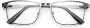 ÉÌƷͼƬ 18 | B0G1BFSFCQ | FEISEDY Classic Blue Light Reading Glasses Men,Metal Frame Readers with Spring Hinge, Anti Glare Eyeglasses for Reading B0337