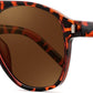 Leopard Frame - Brown Lens / 54 Millimeters | B0GXN45ZVP | FEISEDY Retro Aviator Sunglasses for Women Men Square Sunnies 70s Pilot Style Lightweight UV400 Shades B0421