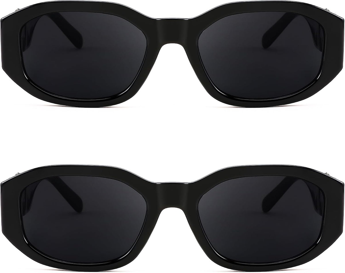 ÉÌƷͼƬ 15 | B0B5V7T75J | FEISEDY Retro Trendy Rectangle Sunglasses Women Men Narrow Shades B2322