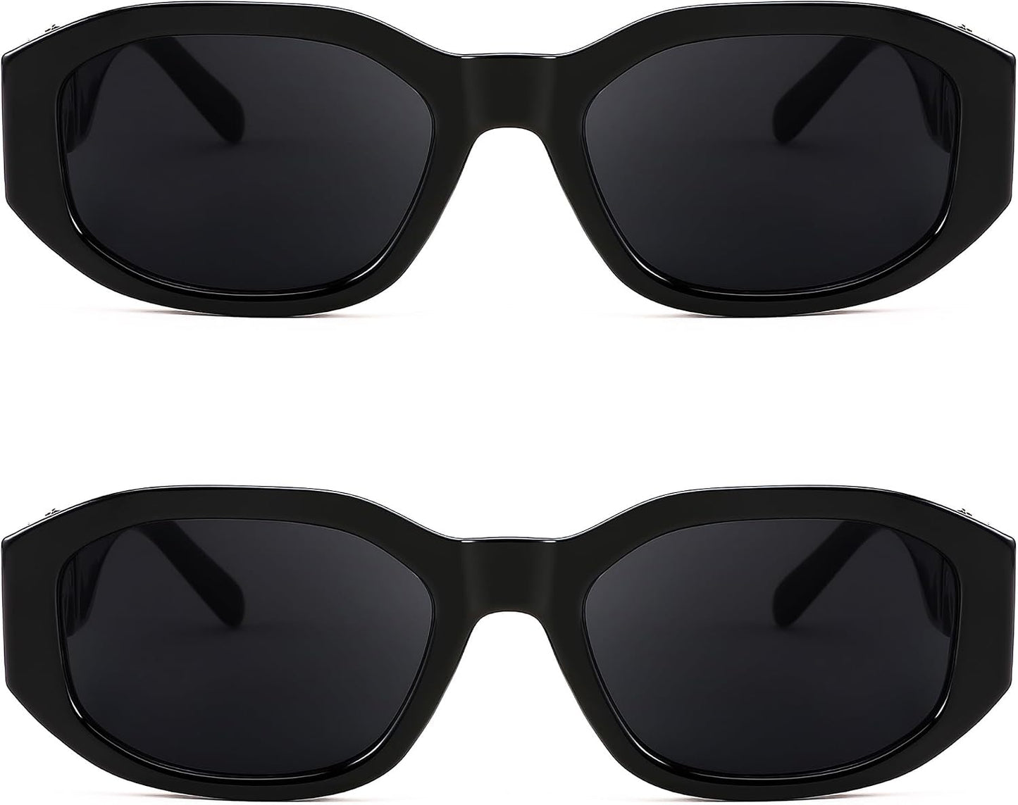 商品图片 15 | B0B5V7T75J | FEISEDY Retro Trendy Rectangle Sunglasses Women Men Narrow Shades B2322