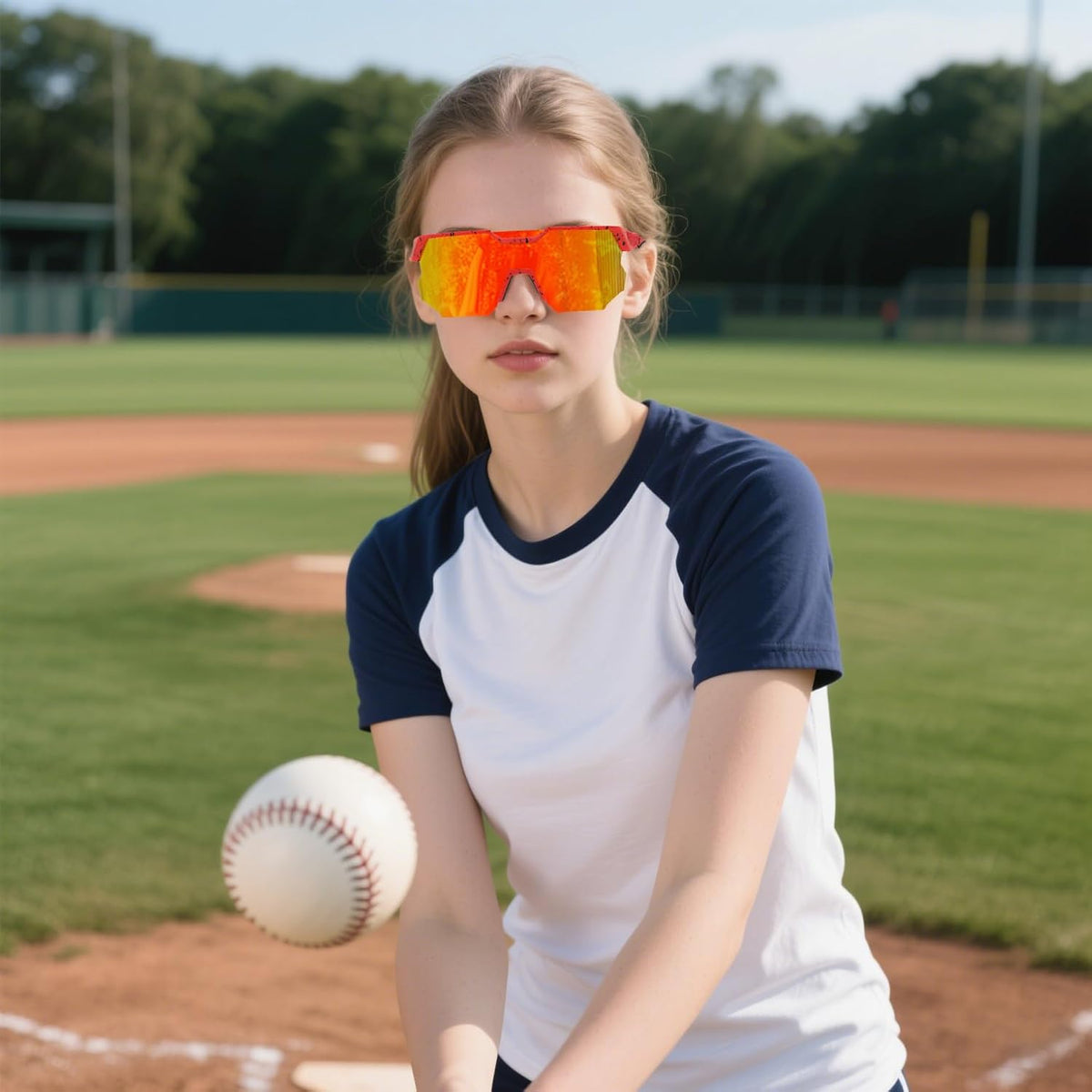 ÉÌƷͼƬ 36 | B0DPX8G9RG | FEISEDY Polarized Sports Sunglasses for Men and Women,UV400 Baseball Sunglasses Youth Cycling Softball Goggles B0206