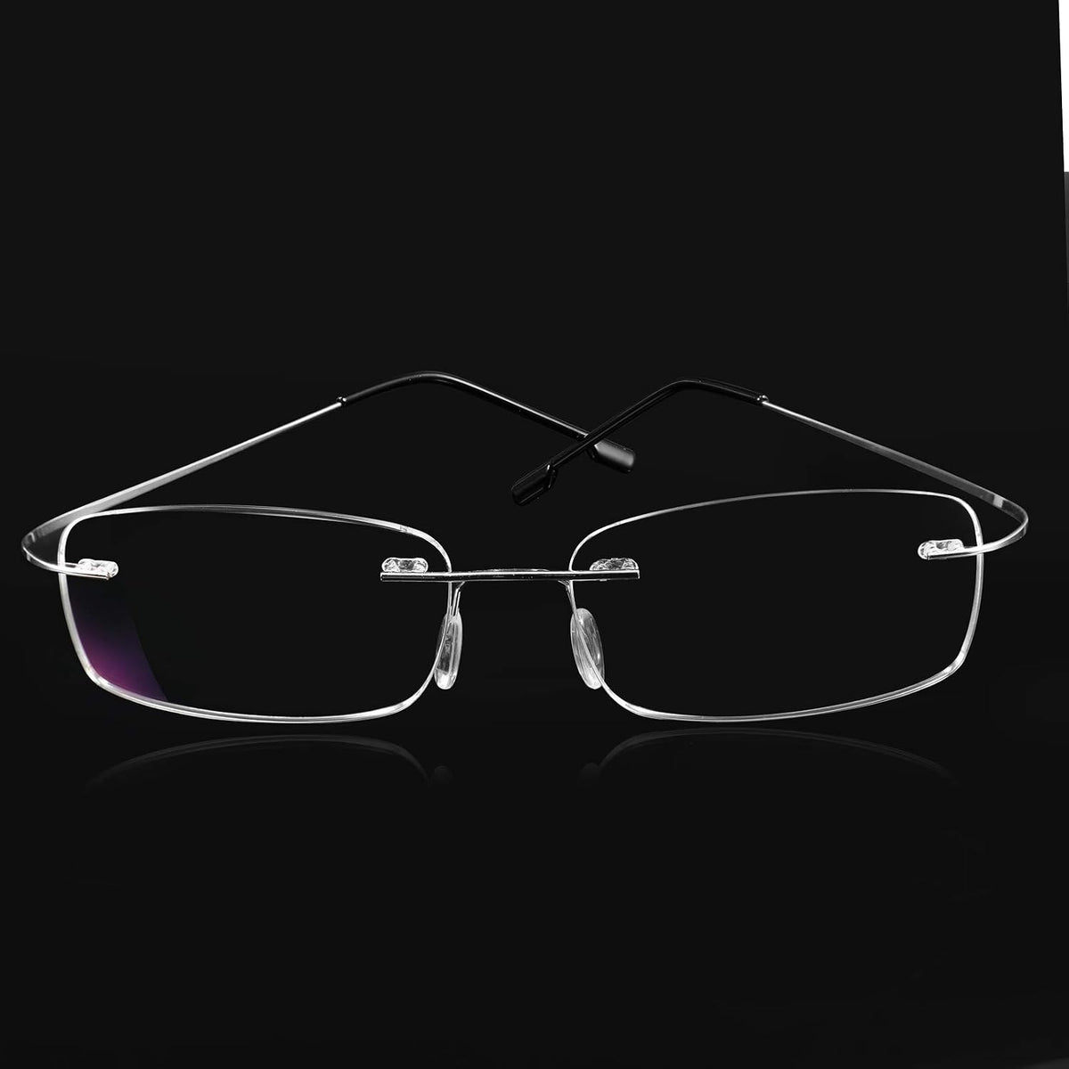ÉÌƷͼƬ 4 | B08LNLRPLD | FEISEDY Lightweight Rimless Titanium Stainless Steel Anti-Blue Light Reading Glasses B2686