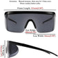 商品图片 60 | B096SD9GGG | FEISEDY Oversized Mirror Shield Sport 80s Sunglasses Ski Goggles Flat Top One Piece Futuristic Visor Women Men B2522