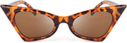 02 Leopard / 47 Millimeters | B08DFNGYWQ | FEISEDY Small Cat Eye Sunglasses Vintage Square Shade Women Eyewear B2291
