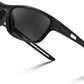 Black Frame & Grey Lens / 55 Millimeters | B0CTXXLHWD | FEISEDY Sports Polarized Sunglasses For Men Women Cycling Driving Fishing Running UV400 Protection B0125