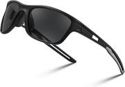 Black Frame & Grey Lens / 55 Millimeters | B0CTXXLHWD | FEISEDY Sports Polarized Sunglasses For Men Women Cycling Driving Fishing Running UV400 Protection B0125