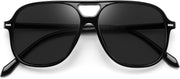 ÉÌƷͼƬ 3 | B0H1WCGC42 | FEISEDY Retro Square Aviator Sunglasses Women Men Double Bridge B0443