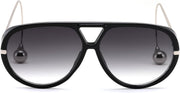 ÉÌƷͼƬ 7 | B0F8N8W8JM | FEISEDY Oversized Aviator Sunglasses With Earring Design for Women Large Big Frame Luxury Designer Shades for Ladies B0296