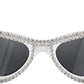 商品图片 11 | B0BZ7YMM4F | FEISEDY Oversized Women Cat Eye Rhinestone Sunglasses Costume Party B2360