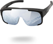 03 Black Frame/Silver Mirrored Lens / Large | B0FY34FPGY | FEISEDY Polarized Fit Over Glasses Sunglasses for Men Women, Sports Wrap Around for Driving Cycling Fishing B0315