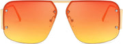 ÉÌƷͼƬ 9 | B0CP2666ZB | FEISEDY Trendy Aviator Sunglasses for Women Men Retro Metal Rimless Frame Square Shades B2985