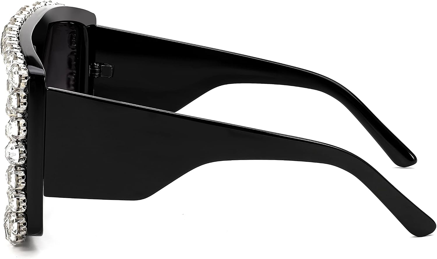 商品图片 17 | B09YHJ846J | FEISEDY Square Diamond Sunglasses for Women Retro Fashion Shiny Rhinestone Sun Glasses B2916