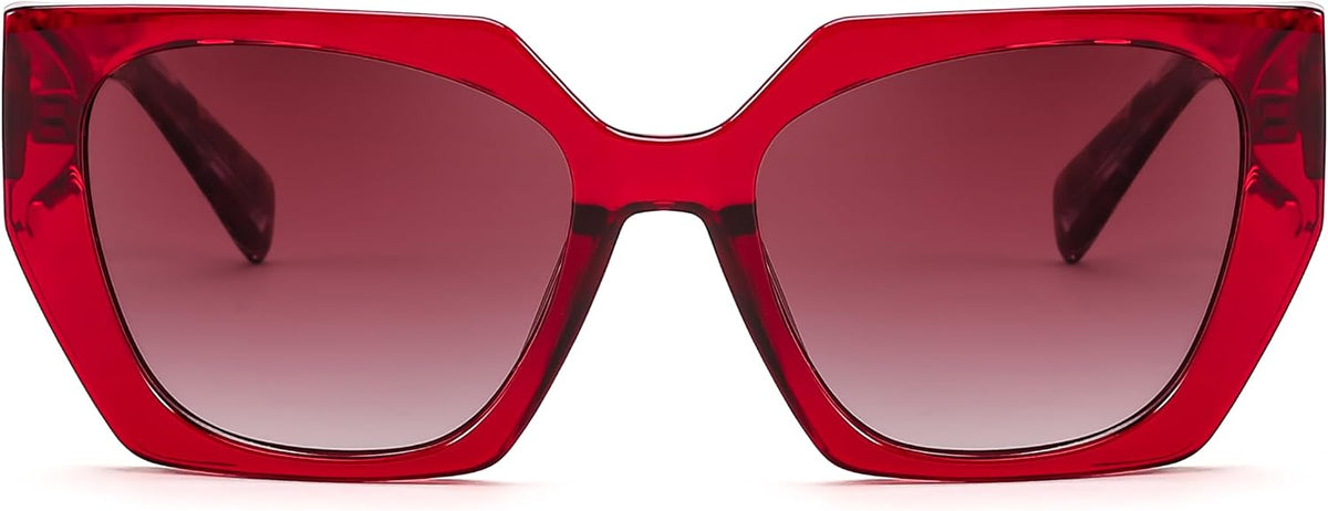 ÉÌƷͼƬ 28 | B0CNCTSQ2Z | FEISEDY Trendy Polarized Sunglasses, Oversized Irregular TR Frame for Women Men, Retro Shades UV400 B0016