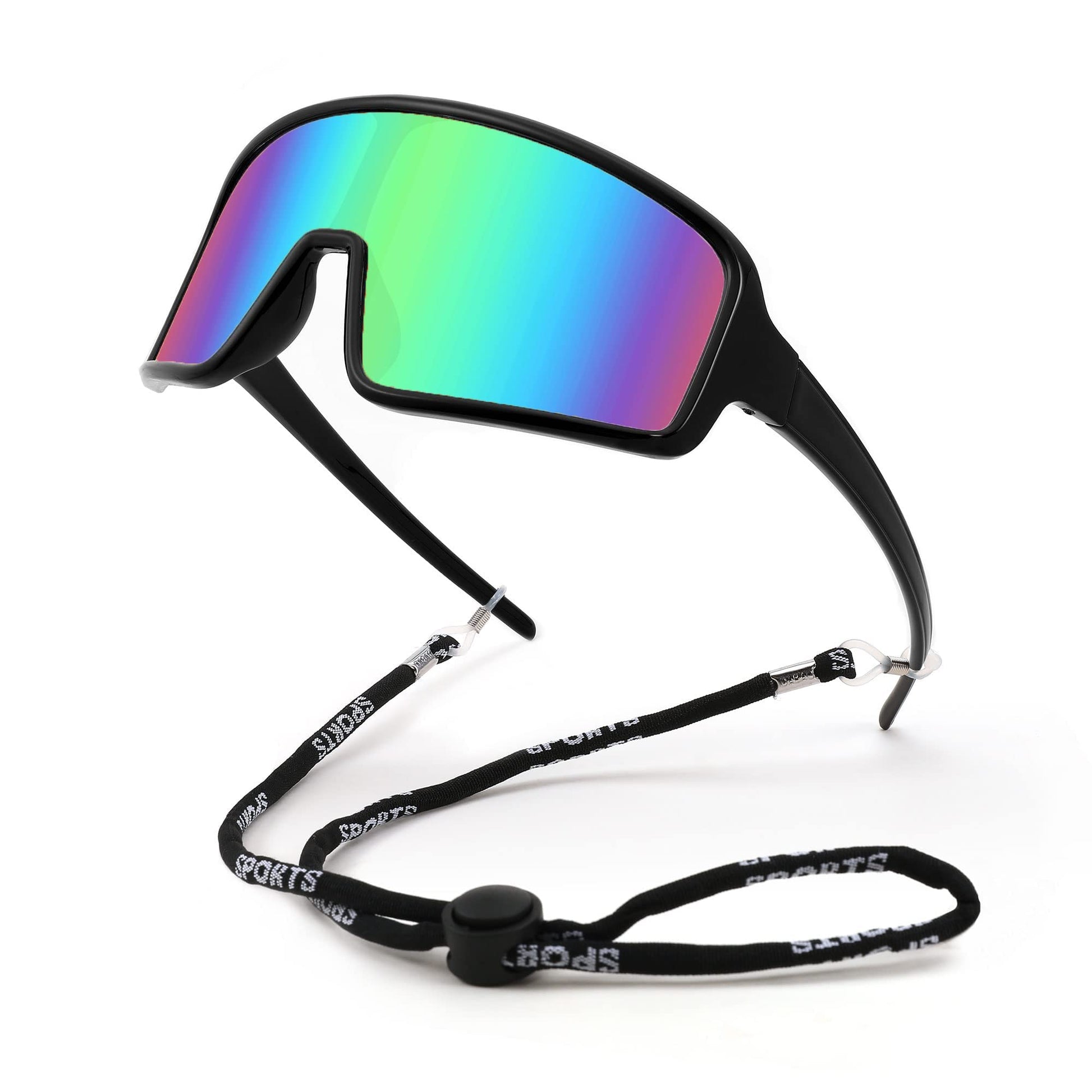 FEISEDY Men Women Sports Sunglasses Baseball Sun Glasses Cycling Fishing Running Trekking 80s 90s Youth Visor UV400 B2962