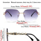 商品图片 14 | B083VRLS2Q | FEISEDY Classic Rimless Sunglasses Women Metal Frame Diamond Cutting Lens Sun Glasses B2567
