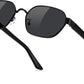 商品图片 23 | B0GY42ZV46 | FEISEDY Women and Men UV400 Protection Sunglasses, Polygon Square Metal Frame Retro Stylish Shades B0452