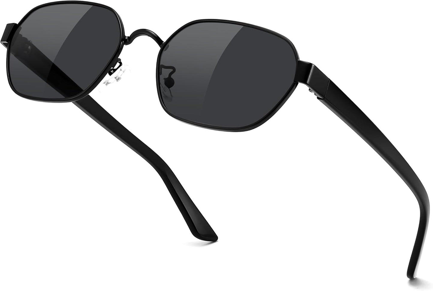 商品图片 23 | B0GY42ZV46 | FEISEDY Women and Men UV400 Protection Sunglasses, Polygon Square Metal Frame Retro Stylish Shades B0452