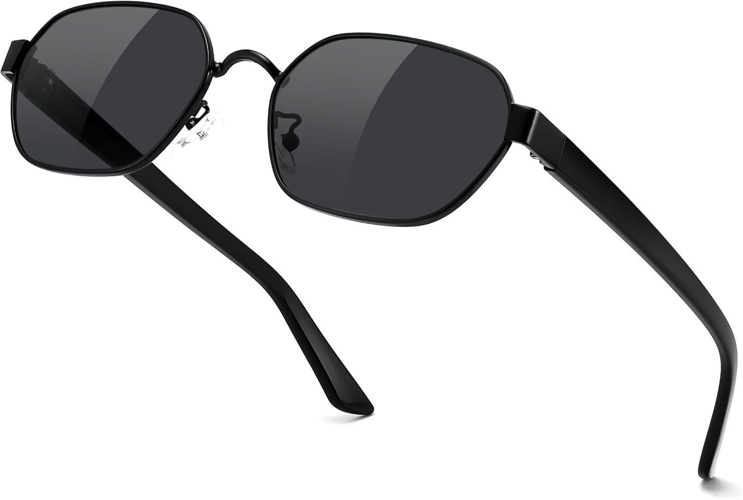 商品图片 23 | B0GY42ZV46 | FEISEDY Women and Men UV400 Protection Sunglasses, Polygon Square Metal Frame Retro Stylish Shades B0452