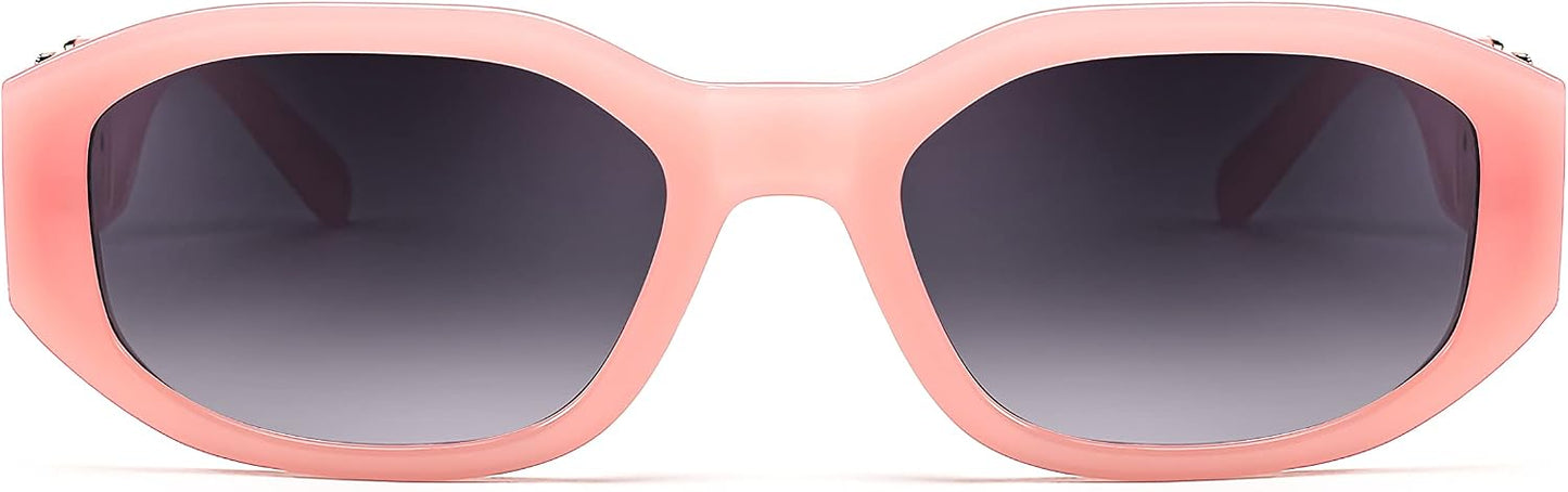 商品图片 55 | B0B5V7T75J | FEISEDY Retro Trendy Rectangle Sunglasses Women Men Narrow Shades B2322