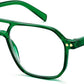 Green / 1.5 x | B0CND5VXH9 | FEISEDY Retro Aviator Reading Glasses Square Readers for Women Men B0068 | Spring Hinge, Blue Light Reading Glasses,Stylish reading glasses for men