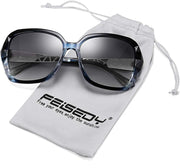 ÉÌƷͼƬ 23 | B079GSTW1D | FEISEDY Polarized Women Square Sunglasses Sparkling Composite Shiny Frame B2289