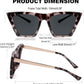 商品图片 31 | B08R8QL6DQ | FEISEDY Vintage Polarized Square Cat Eye Sunglasses Women Trendy Fashion Cateye Polarized Sunglasses B2692
