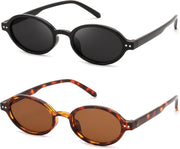 ÉÌƷͼƬ 24 | B0GV61HCD9 | FEISEDY Retro Oval Sunglasses for Women Small 90s Y2K UV Protection B1584