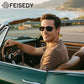 商品图片 2 | B07GSRV2H5 | FEISEDY Rectangle Polarized Square Sunglasses for Men Women B2444