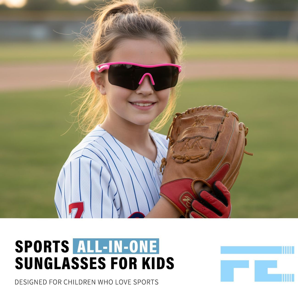 ÉÌƷͼƬ 94 | B07JZ18KMZ | FEISEDY Kids Polarized Sports Sunglasses, TR90 UV400 Baseball Cycling