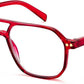 Red / 1.5 x | B0CND4F432 | FEISEDY Retro Aviator Reading Glasses Square Readers for Women Men B0068 | Spring Hinge, Blue Light Reading Glasses,Stylish reading glasses for men
