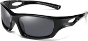 Black / 54 Millimeters | B07JLZJB9K | FEISEDY Kids Polarized Sport Sunglasses Rubber Frame Boys Girls 3 to 12 Age Children Gift B2453