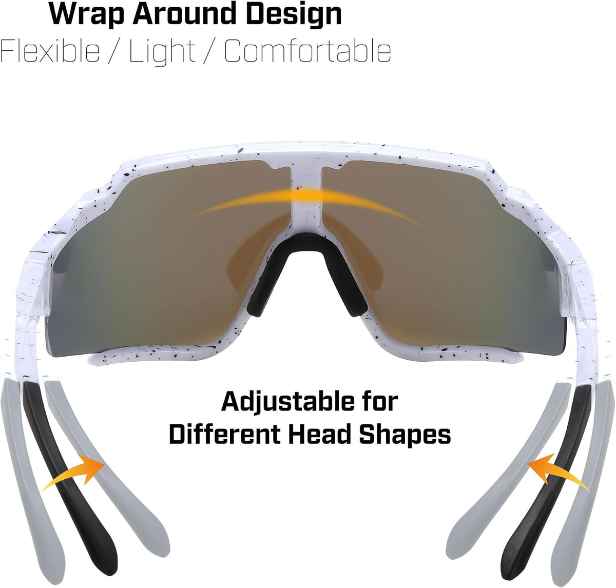 ÉÌƷͼƬ 6 | B0CTQ1VCY3 | FEISEDY Polarized Sports Sunglasses for Men Women, Baseball Cycling Fishing Sunglasses UV400 Protection B0134
