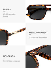 ÉÌƷͼƬ 21 | B0GLNFSYQ5 | FEISEDY Retro Aviator Polarized Square Sunglasses for Men Women B0377