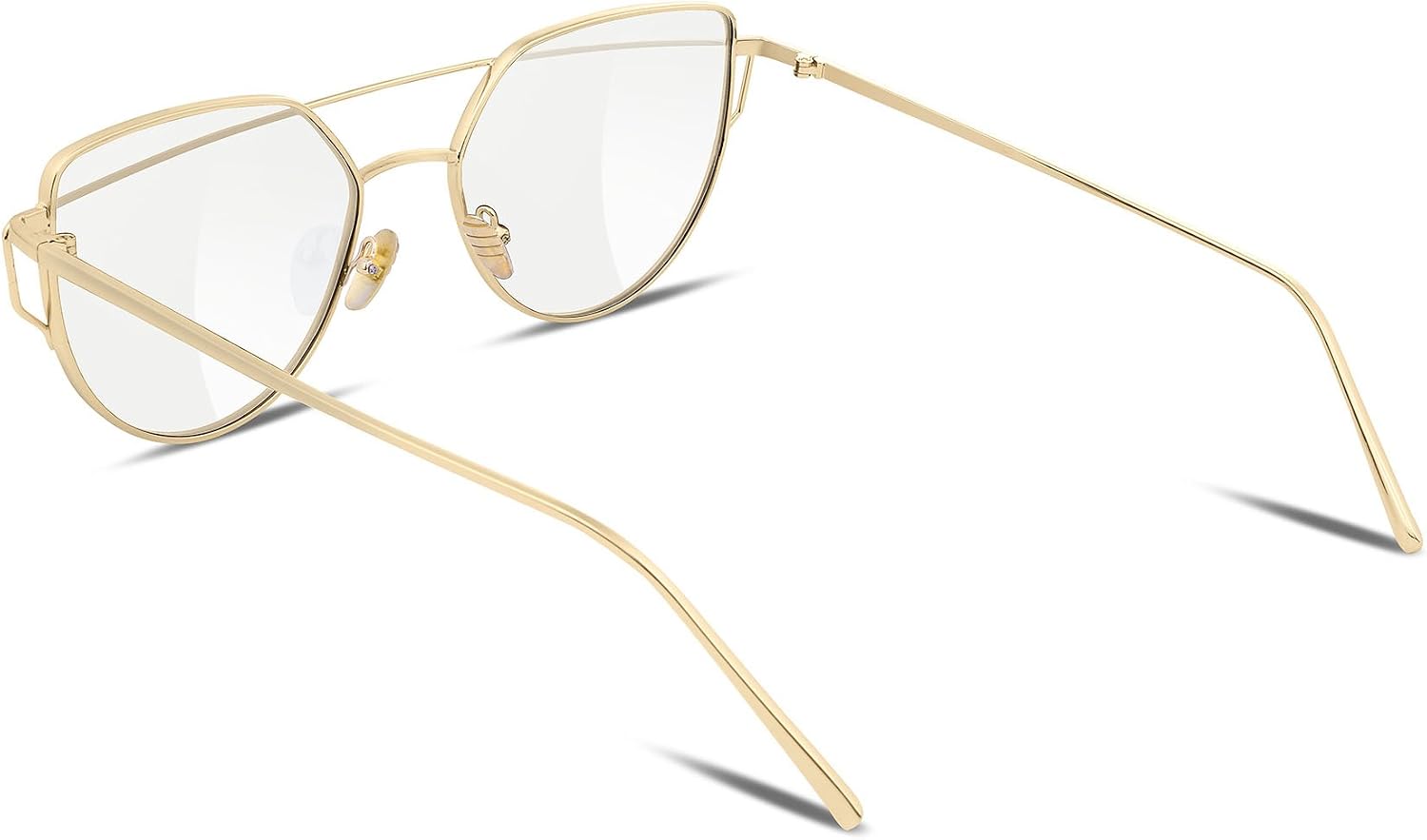 商品图片 8 | B01MEHLOJ8 | FEISEDY Cat Eye Fashion Metal Frame Mirrored Flat Lenses Women Sunglasses B2206