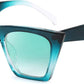 Emerald Green / 52 Millimeters | B08S76BL24 | FEISEDY Vintage Square Cat Eye Sunglasses Women Trendy Cateye Sunglasses B2473