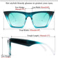 商品图片 82 | B0C5378735 | FEISEDY Vintage Square Cat Eye Sunglasses Women Trendy Cateye Sunglasses B2473