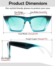 ÉÌƷͼƬ 82 | B0C5378735 | FEISEDY Vintage Square Cat Eye Sunglasses Women Trendy Cateye Sunglasses B2473