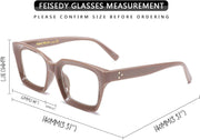 ÉÌƷͼƬ 3 | B082SGFPVF | FEISEDY Glasses Frame Womens, Square Thick Eyeglasses Frame, Classic Eyewear for Men B2461