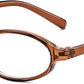 商品图片 4 | B0DKNKBFBX | FEISEDY Y2K Retro Oval Nerd Blue Light Glasses for Women B0258