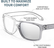 ÉÌƷͼƬ 3 | B09P11P3PC | FEISEDY Polarized Sports Sunglasses for Men Women, Classic Fishing Driving Cycling Goggles, UV400 Protection B2234