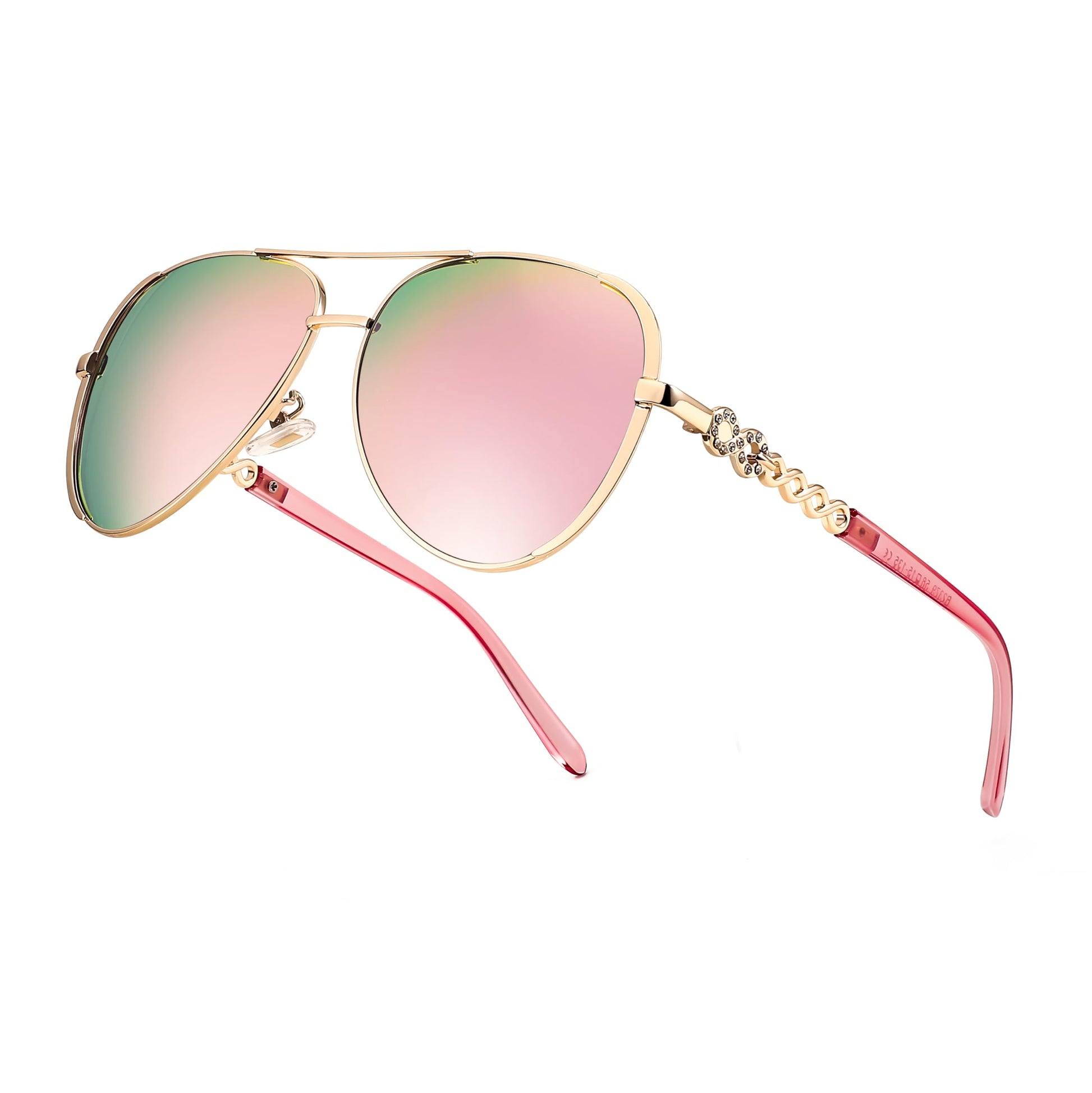 FEISEDY Retro Polarized Aviator Women Sunglasses 70s Vintage Shades B4147
