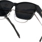 Glossy Black Frame & Grey Lens / 63 Millimeters | B0GQGWC6T6 | FEISEDY Fit Over Glasses Polarized Sunglasses Oversized Square UV400 B0250
