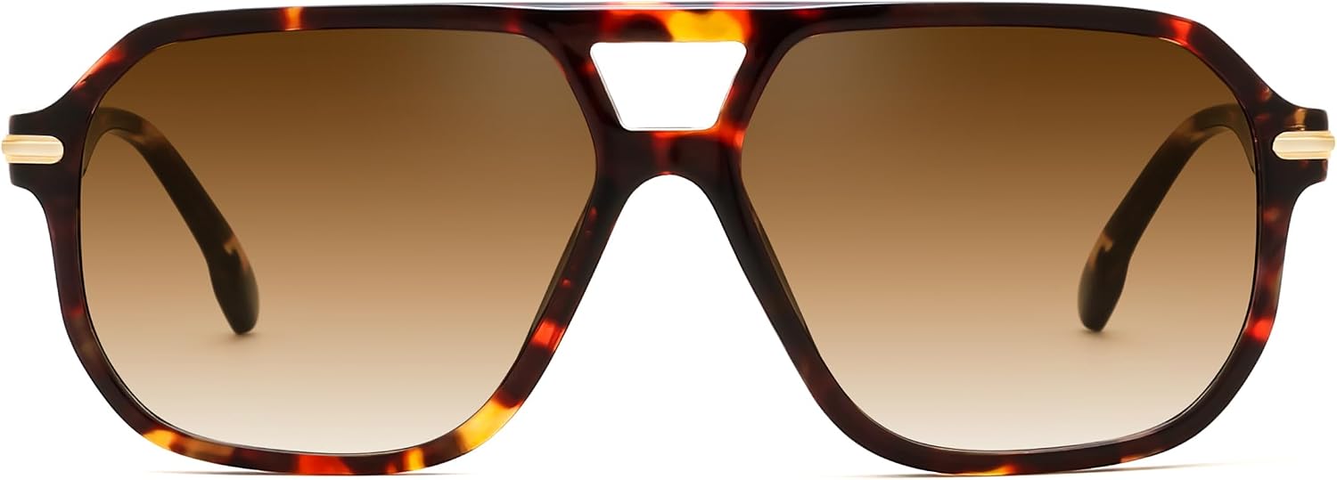 商品图片 9 | B0GTPJLQQN | FEISEDY Women Men Aviator Sunglasses UV400 Protection, Retro Trendy Square Frame for Driving Fishing Outdoor Daily B0425