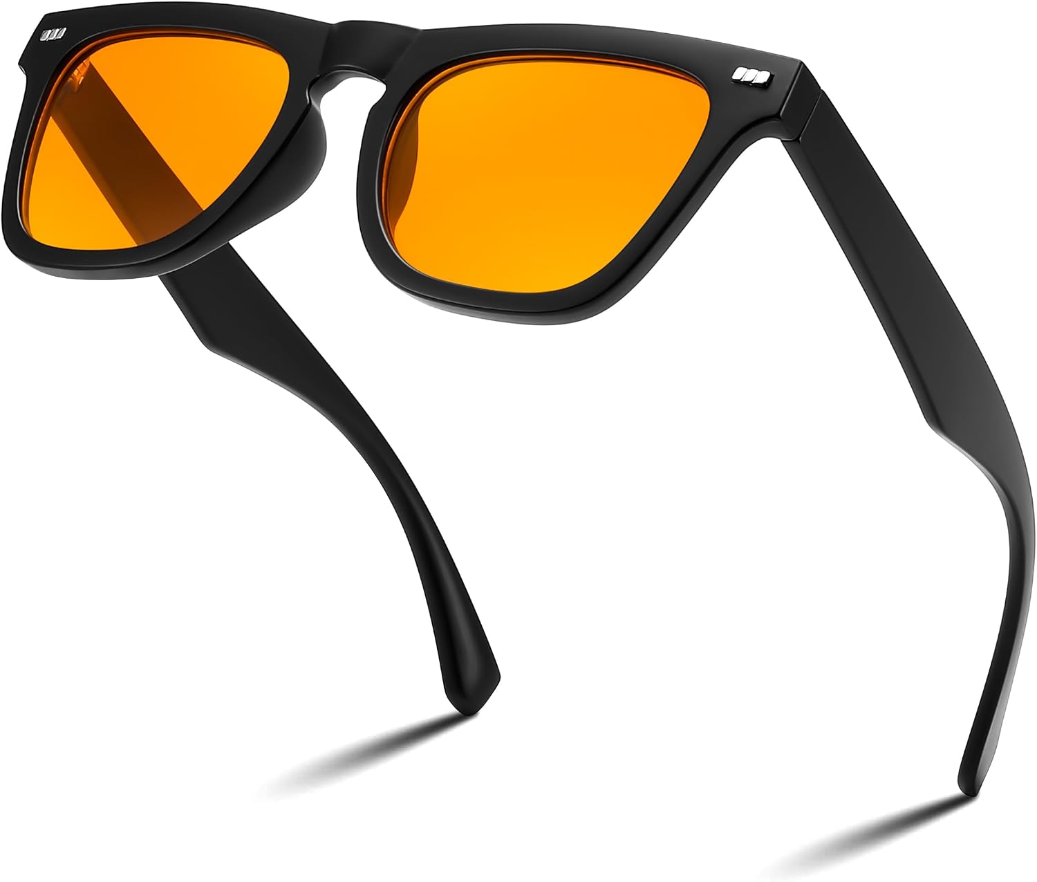 Matte Black / 48 Millimeters | B0DGG848YM | FEISEDY Fashion Blue Light Blocking Glasses for Men Women Computer Gaming Glasses Anti Eyestrain Sleeping Glasses B1225