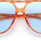 商品图片 35 | B0H1WCGC42 | FEISEDY Retro Square Aviator Sunglasses Women Men Double Bridge B0443