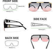 ÉÌƷͼƬ 49 | B09L4V27YS | FEISEDY Square Oversized Sunglasses for Men Women Flat Top B2765