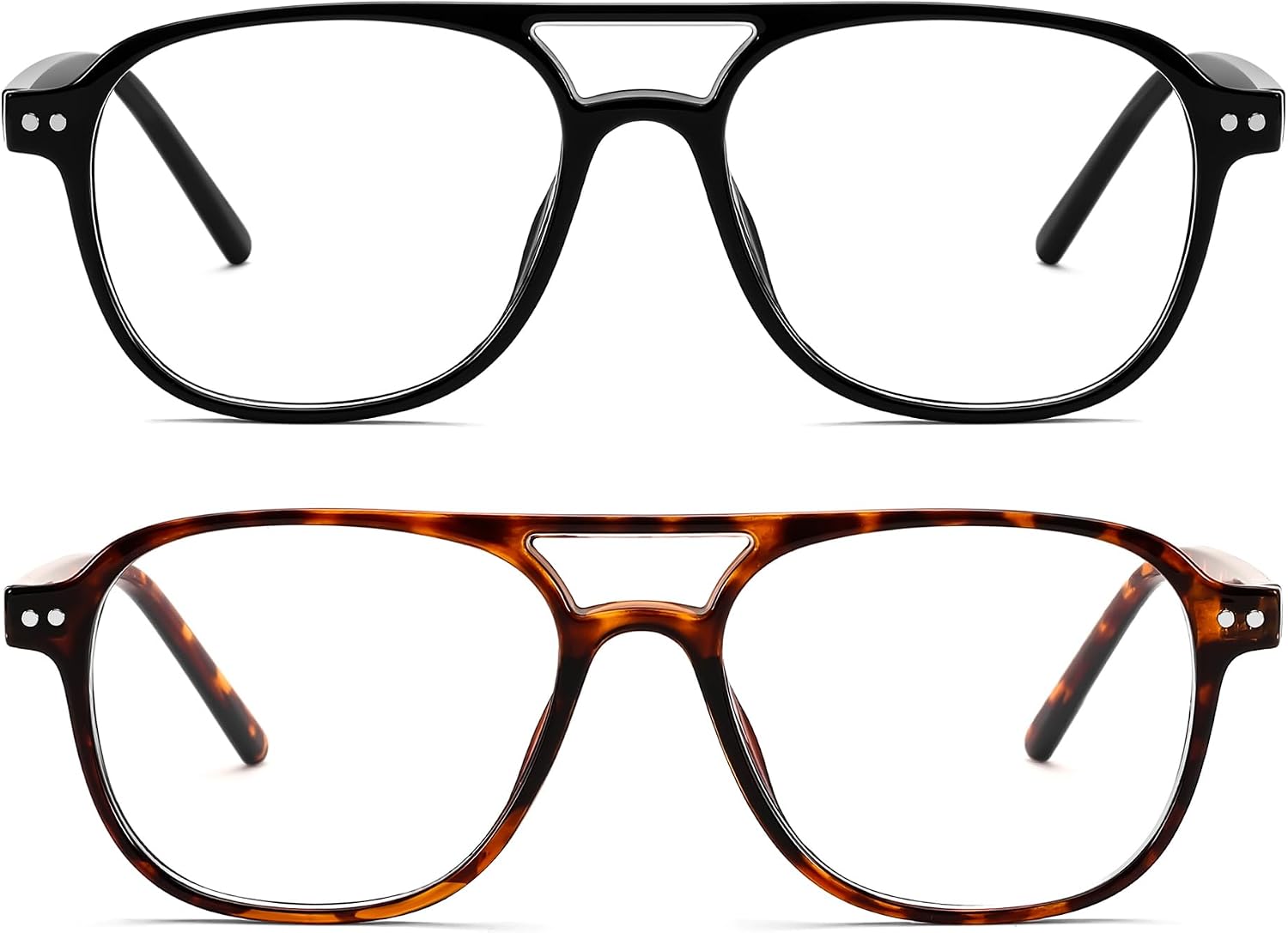 商品图片 26 | B0CY2LFJP7 | FEISEDY Blue Light Blocking Glasses Women Men Square Computer Lightweight Pilot Glasses Anti Eyestrain & UV Glare B0141