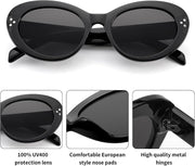ÉÌƷͼƬ 4 | B0B2W7SH52 | FEISEDY Y2k Oval Sunglasses Womens Thick Bold Retro Clout Goggles Round Cateye Shades B2313